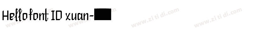 Hellofont ID xuan字体转换